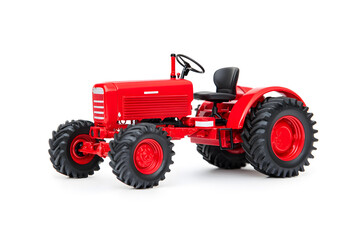 Obraz premium Big agricultural tractor isolated on a white background