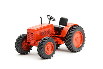 Obraz premium Big agricultural tractor isolated on a white background