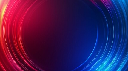 Obraz premium Abstract background with blue and red rays of light, speed lines in the center