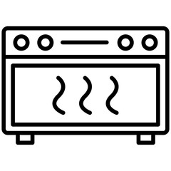 Oven Line Icon Style