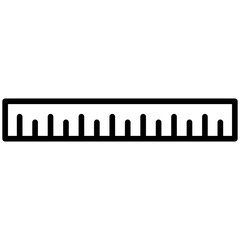 Ruler Line Icon Style