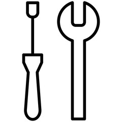 Tools Line Icon Style