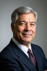 Successful mature businessman looking at camera with confidence
