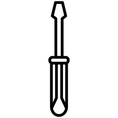 Screwdriver Line Icon Style