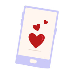 Valentine's Day. Love-Themed Illustrations - Messages, Gifts, and Romantic Flowers