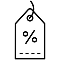 Discount Line Icon Style