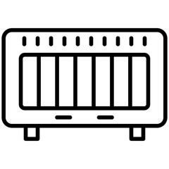 Heater Line Icon Style