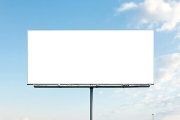 Flawless Picture of Long Banner Mockup, Low Angle View