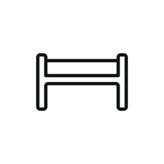 Ottoman chair sofa icon represents comfort and modern furniture design, perfect for home decor, interior styling, and living space illustrations.