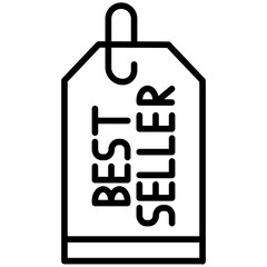 Best Seller Line Icon Style