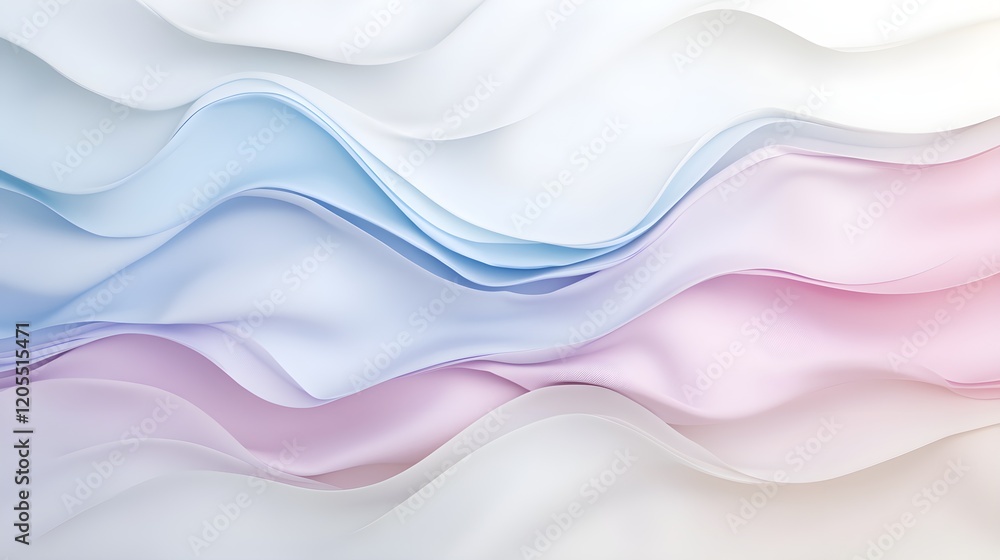 Canvas Prints soft pastel gradient colors blending seamlessly in elegant waves