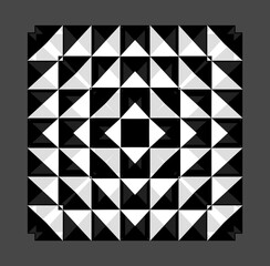 Geo Black and white Triangle