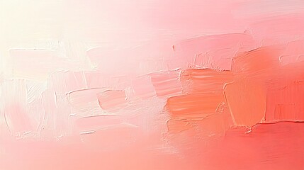 Abstract Pink and Coral Impasto Painting Texture