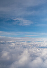 空の上から見る雲
