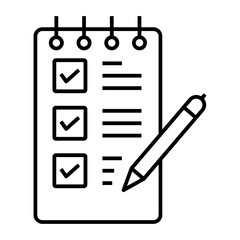 Clipboard outline icon