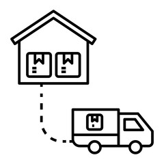 Order Fulfillment outline icon