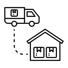 Order Fulfillment outline icon