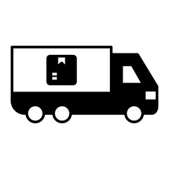 Container Truck black icon