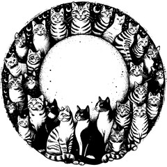 Cat Circle Wreath