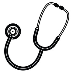 stethoscope isolated on white