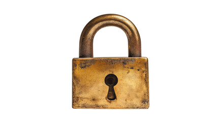 Vintage Brass Padlock Security Concept Image Perfect for websites blogs articles and social media related to security safety privacy and protection