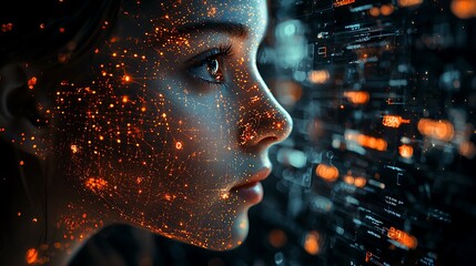 A tech ecosystem powered by neural networks, driving business development and digital evolution with sharp, detailed imagery 