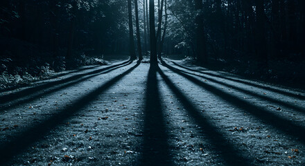 Fototapeta premium The Dance of Shadows in the Moonlight 