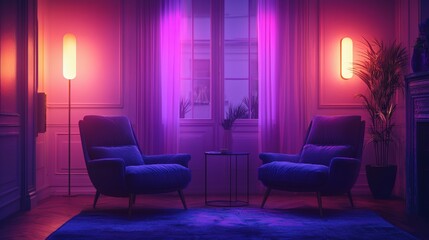 Illustration of an ideal virtual meeting setup with proper lighting camera angle and quiet environment Stock Photo with side copy space