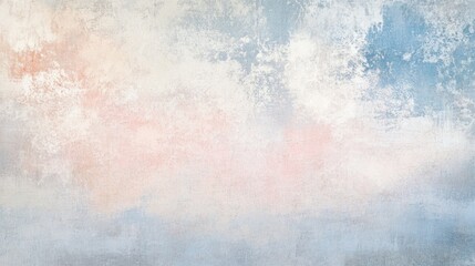 Obraz premium Abstract painted background with pink, blue, gray and white colors on the canvas with a grunge texture