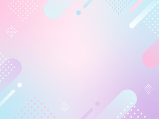 春　ピンク　水色　ポップ 　グラデーション背景	
