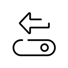 slide direction vector icon