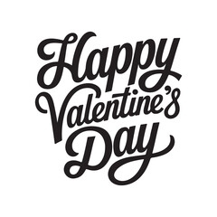 Elegant Valentine's Day Greeting Illustration.