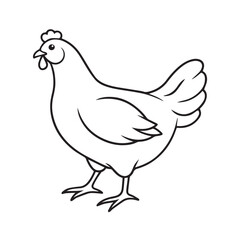 vector hen art free download 