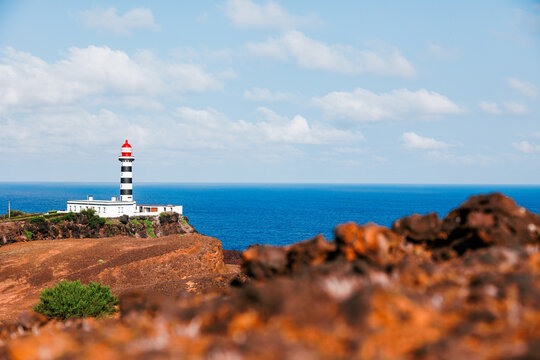 Landscapes at Graciosa Island, Azores travel destination, Portugal.