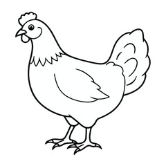 vector hen art free download.