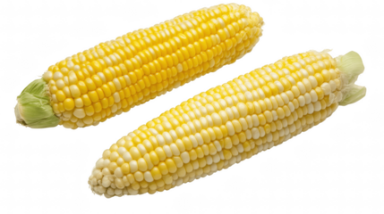 Freshly harvested corn cobs ready for cooking and enjoying in a summer meal