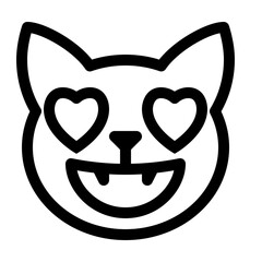 Cat-heart-eyes