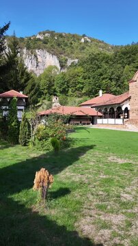 Amazing view of Medieval Poganovo Monastery of St. John Theologian, Serbia