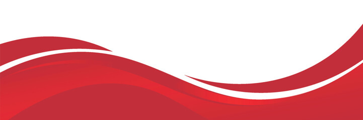 Vector red line background curve element with white space for text and message design, overlapping layers, vector