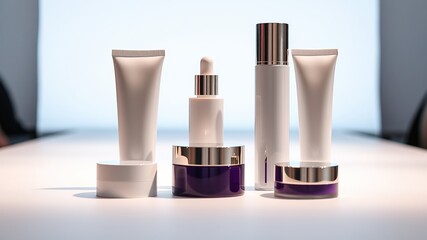 Cosmetic Product Tubes Mockup - Blank Tubes on White Background - High-Resolution Design