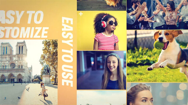 Dynamic Stylish Opener template contains 11 text placeholders, 45 media placeholders and 1 logo. Available in HD 