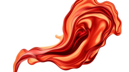 Obraz premium Liquid Color Waves - Dark Red, Gold, Brown