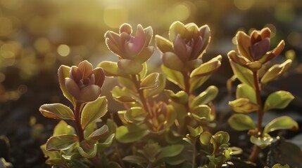 Obraz premium Newly sprouted plant emerging from cracked soil, symbolizing growth, renewal, and environmental resilience. Nature's revival and sustainability concept