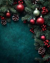 Holiday-themed background featuring blank areas for writing.