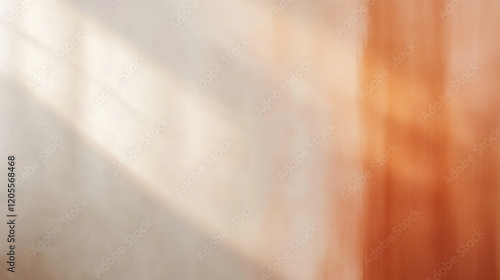 Aufkleber abstract minimalist background with warm orange tones and soft ombrã© effect, creating a calming des