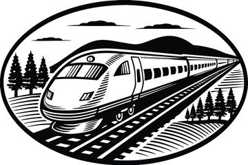 train on the railway station