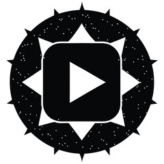 black and white shield