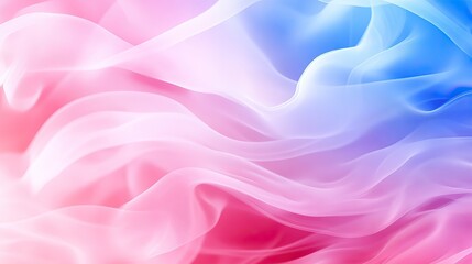 Obraz premium Soft, flowing fabric in pink and blue hues creates a dreamy, abstract background.
