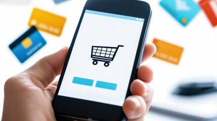 Mobile shopping experience online retail e-commerce smartphone digital environment user-centric concept