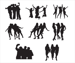 African American Woman Group svg, Woman Best Friends svg, Three Friends Silhouette, Friends Clipart svg, Girlfriends Svg, Best Friends Bundl